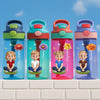 Custom 16oz Plastic Kids Water Bottle - Personalized Back To School Gifts For Kids - Kids Blossom With Every Drink