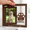 Custom Photo Rotating Wooden Frame - Personalized Pet Memorial Gifts For Dogs, Cats - Forever In My Heart