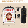Custom Kids Lunch Bag - Personalized Back To School Gifts For Kids - Ready To Conquer First Grade