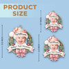 Custom Photo Acrylic Ornament - Personalized Christmas Baby Shower, Gender Reveal Gifts For New Moms, New Dads, New Parents - Santa’s Cutest Helper