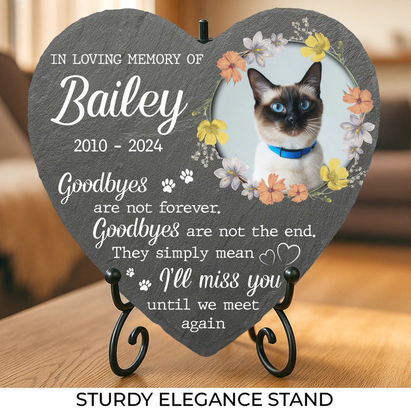 Memorial Personalized Custom Heart Shaped Stone  AMZ - New Arrival, Christmas Gift, Sympathy Gift For Pet Owners, Pet Lovers, Garden Memorial Stone