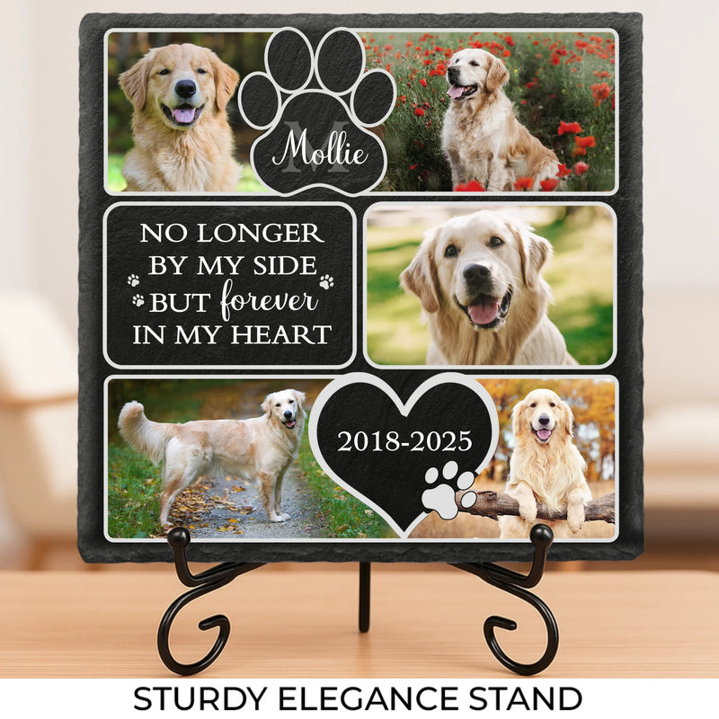 Custom Photo Honoring Memories That Keep Us Close - Memorial Personalized Custom Square Shaped Stone With Stand - Sympathy Gift For Pet Owners, Pet Lovers