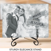 Custom Photo You’re The Best Thing That Ever Happened To Me - Couple Personalized Custom Rectangle Shaped Stone With Stand - Gift For Husband Wife, Anniversary