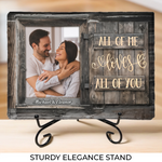 Custom Photo Couple Love Gifts - Personalized Stone With Stand
