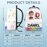 Custom Kids Backpack - Personalized Back To School Gifts For Kids - School Is My Playground