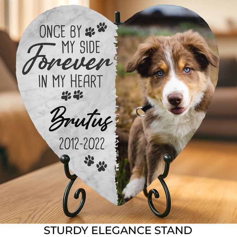 Custom Photo Forever In My Heart - Memorial Personalized Custom Heart Shaped Memorial Stone - New Arrival, Sympathy Gift For Pet Owners, Pet Lovers - AMZ