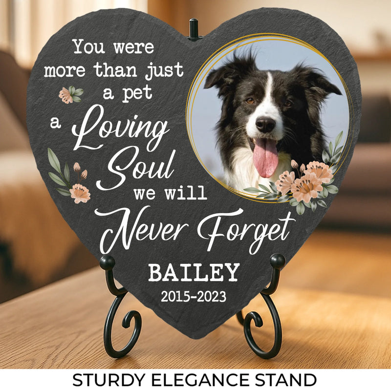 Custom Photo We Will Never Forget AMZ - Memorial Personalized Custom Heart Shaped Memorial Stone - New Arrival, Sympathy Gift For Pet Owners, Pet Lovers