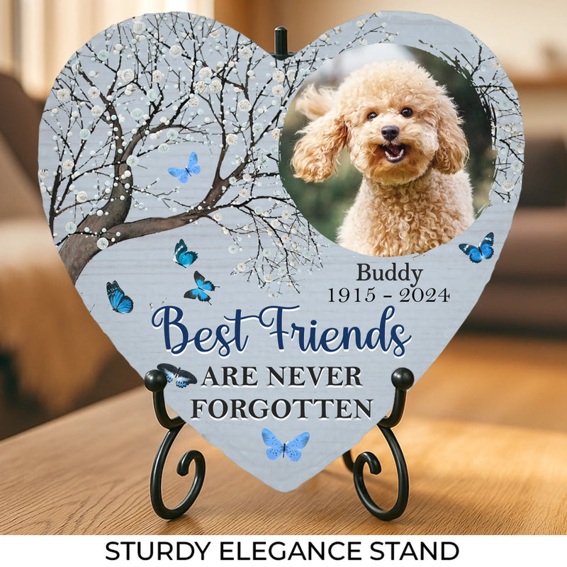Custom Photo You Were My Favorite Hello - Memorial Personalized Custom Heart Shaped Memorial Stone - Sympathy Gift For Pet Owners, Pet Lovers