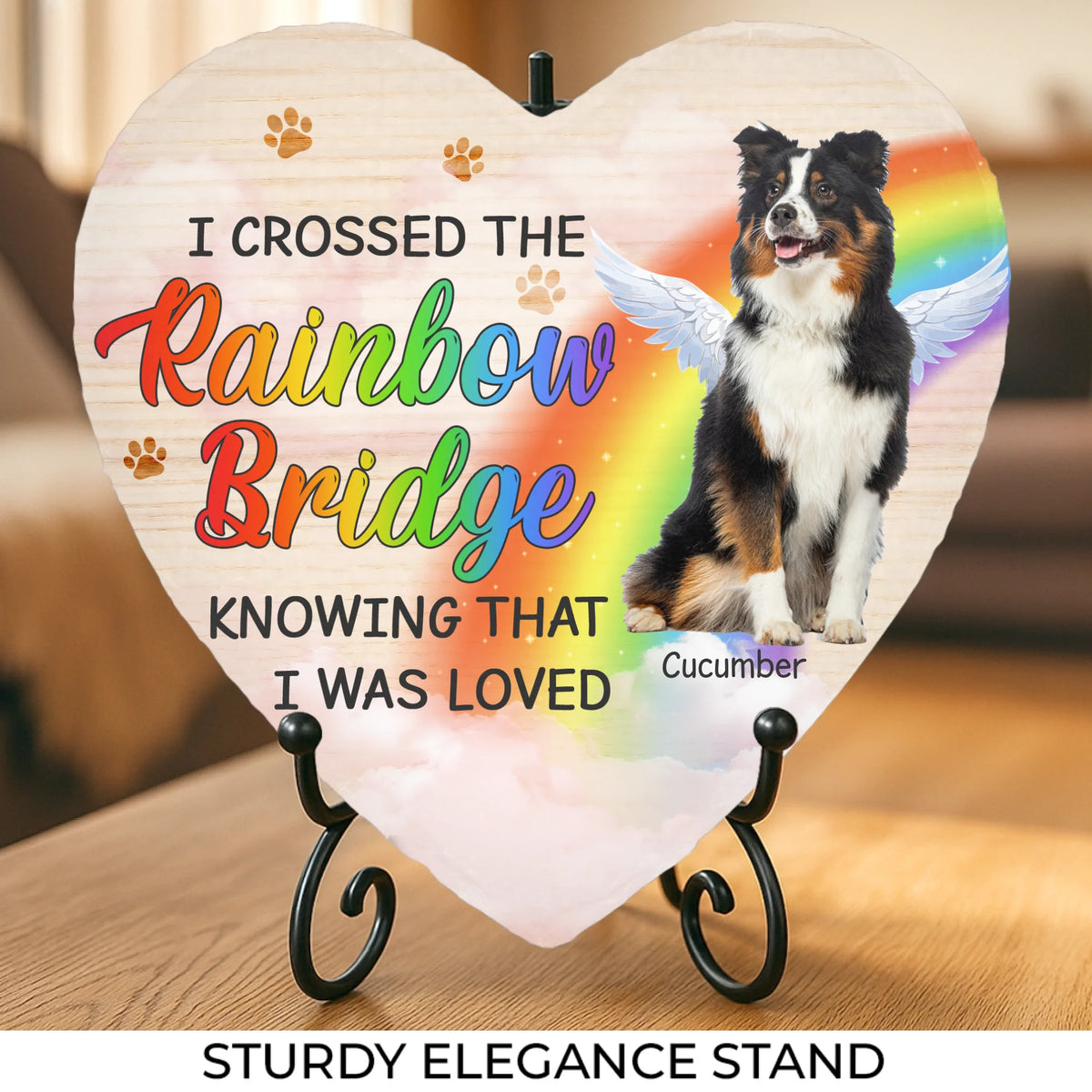 Custom Photo You Were My Favourite Hello And My Hardest Goodbye - Memorial Personalized Custom Heart Shaped Memorial Stone - Sympathy Gift For Pet Owners, Pet Lovers