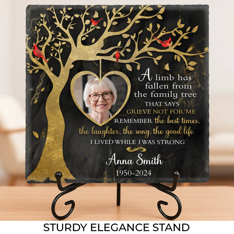 Custom Photo A Beautiful Soul Remembered - Memorial Personalized Custom Square Shaped Memorial Stone - Sympathy Gift For Family Members