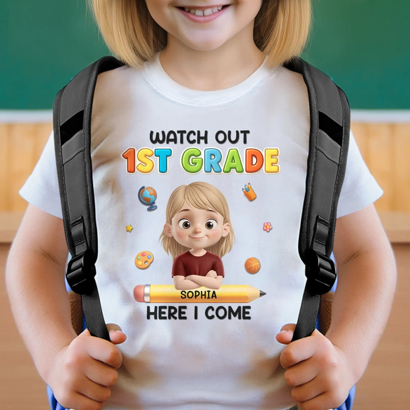 Custom Kids T-shirt - Personalized Back To School Gifts For Kids - Smart, Strong, And Curious