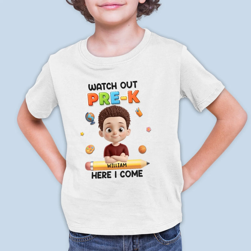 Custom Kids T-shirt - Personalized Back To School Gifts For Kids - Smart, Strong, And Curious