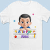 Custom Kids T-shirt - Personalized Back To School Gifts For Kids - Learning Starts With Me