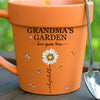 Custom Plant Pot Ceramic Mug - Personalized Birthday Gifts For Mom, Grandma - Grandma's Garden Love Grows Here -  Flower Pot Mug