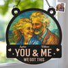 Custom Photo Window Hanging Suncatcher Ornament - Personalized Anniversary Wedding Gifts For Husband And Wife, Him And Her - Love That Lasts