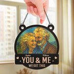 Custom Photo Window Hanging Suncatcher Ornament - Personalized Anniversary Wedding Gifts For Couple, Husband, Wife - Love That Lasts