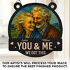 Custom Photo Window Hanging Suncatcher Ornament - Personalized Anniversary Wedding Gifts For Husband And Wife, Him And Her - Love That Lasts