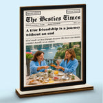 Custom Photo 2-Layered Wooden Plaque - Personalized Best Friend Birthday Gifts For Women - We Are Forever