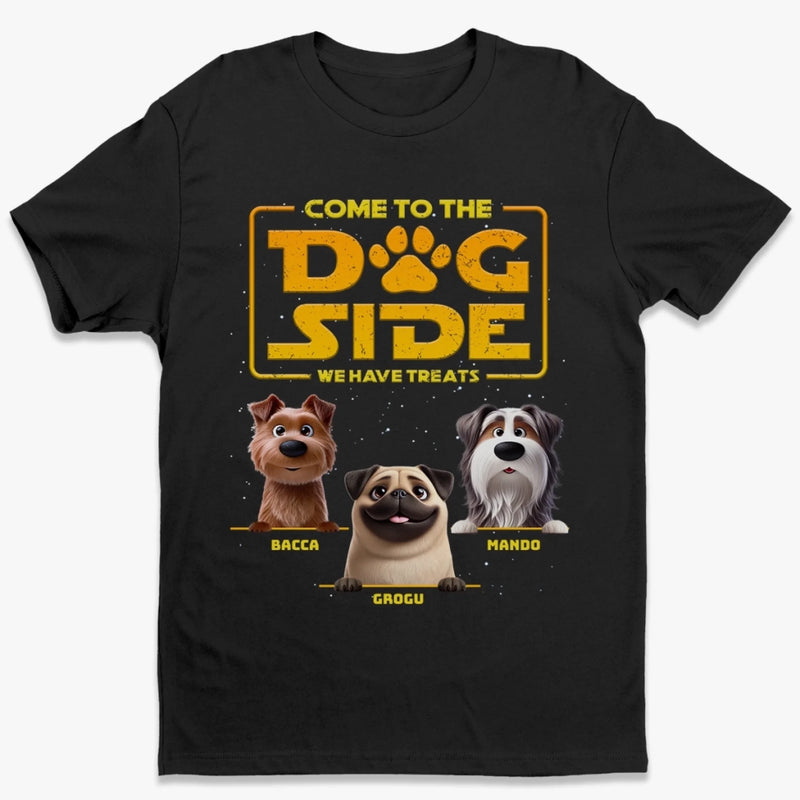 Custom Unisex T-shirt, Premium T-shirt, Hoodie - Personalized Birthday Gifts For Dog Lovers, Dog Dad And Mom - Welcome To The Bark Side