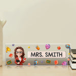 Custom Classroom Decor Acrylic Plaque - Personalized Back To School Gifts For Teachers - Shaping Minds, Sparking Joy