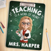 Custom Classroom Decor Printed Acrylic Clipboard - Personalized Back To School Gifts For Teachers - Making A Difference Daily