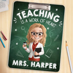 Custom Classroom Decor Printed Acrylic Clipboard - Personalized Back To School Gifts For Teachers - Making A Difference Daily