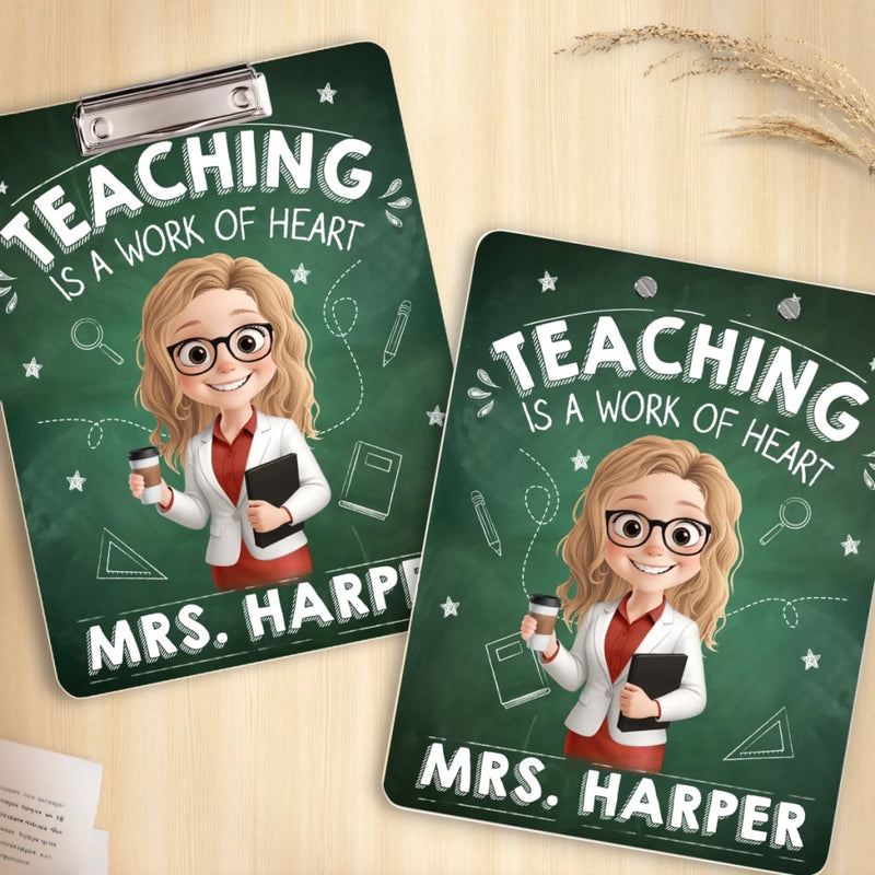 Custom Classroom Decor Printed Acrylic Clipboard - Personalized Back To School Gifts For Teachers - Making A Difference Daily
