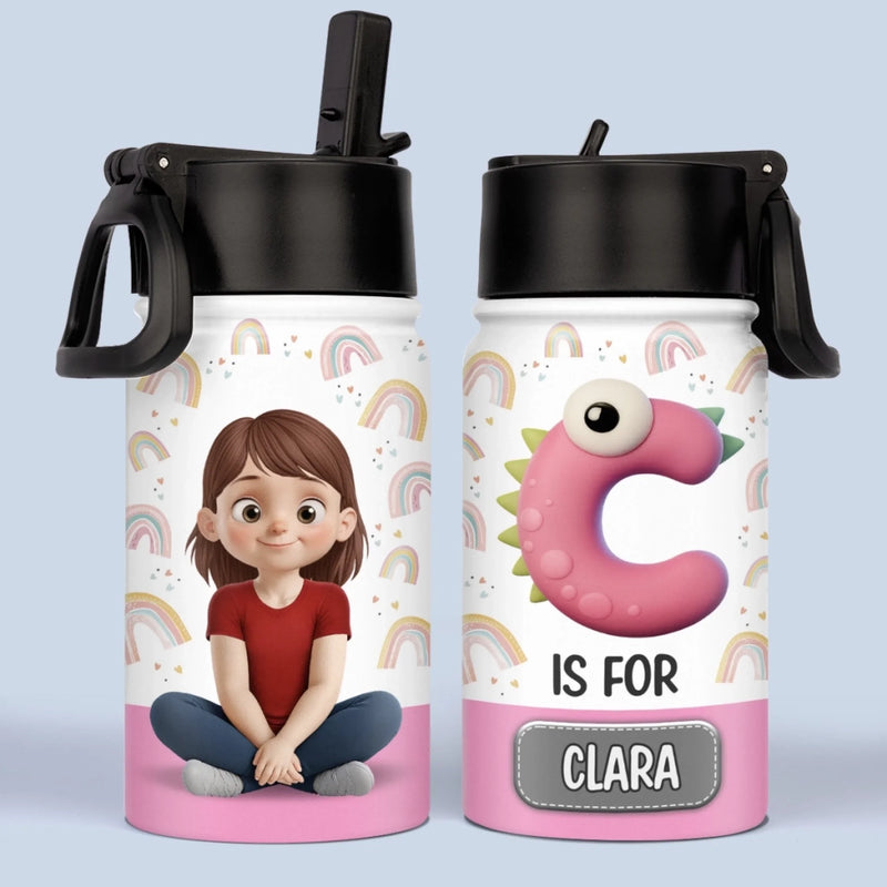 Custom Kid Water Bottle - Personalized Back To School Gifts For Kids - Stay Hydrated, Little Star