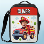 Custom Photo Kids Lunch Bag - Personalized Back To School Gifts For Kids - Future Engineer At Lunch