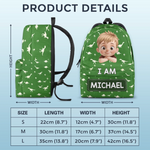 Custom Kids Backpack - Personalized Back To School Gifts For Kids - Eat, Play, Build, Repeat