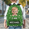 Custom Kids Backpack - Personalized Back To School Gifts For Kids - Eat, Play, Build, Repeat