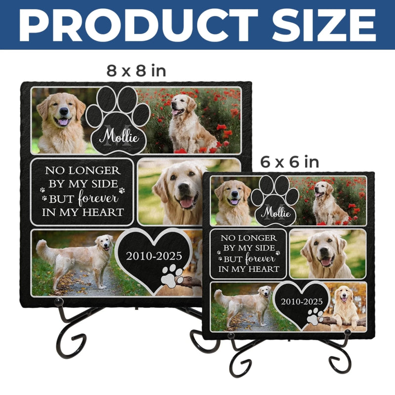 Custom Photo Honoring Memories That Keep Us Close - Memorial Personalized Custom Square Shaped Stone With Stand - Sympathy Gift For Pet Owners, Pet Lovers