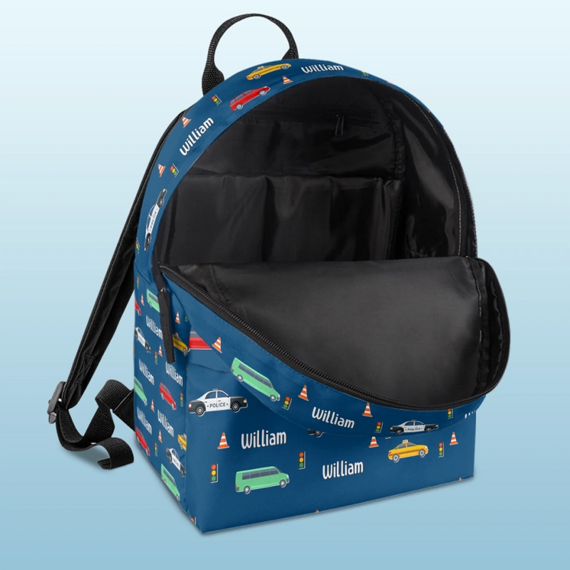 Custom Kids Backpack - Personalized Back To School Gifts For Kids - All Roads Lead To Fun