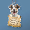 Custom Photo Acrylic Car Ornament - Personalized Birthday Gifts For Dog Cat Lovers, Dog Dad And Mom, Cat Owners - Paw Patrol In Action