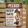 Custom Home Decor Metal Sign - Personalized  Birthday Gifts For Dog Lovers, Dog Dad And Mom - Beware Of Canine Charmers