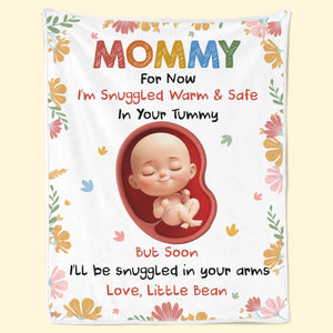 Custom Blanket - Personalized Baby Shower, Gender Reveal Gifts For New Moms, New Dads, New Parents - Snuggled In Your Love, Always