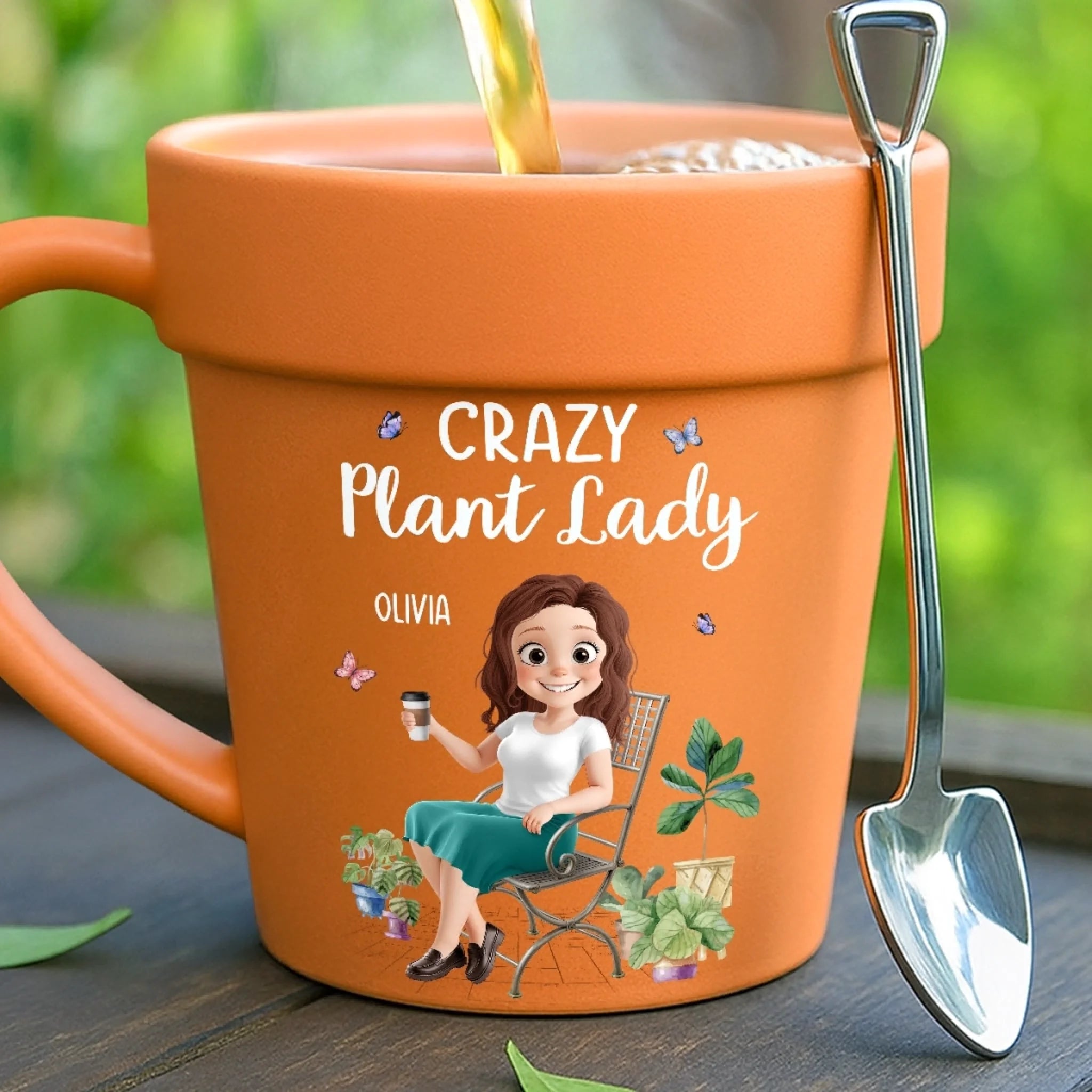 plant pot coffee mug Custom Plant Pot Ceramic Mug - Personalized Garden Gifts For Gardeners