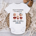 Custom Baby Onesie - Personalized Baby Shower, Gender Reveal Gifts For Grandma, Grandpa, New Parents - Always Your Little Bean