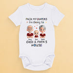 Custom Baby Onesie - Personalized Baby Shower, Gender Reveal Gifts For Grandma, Grandpa, New Parents - Always Your Little Bean