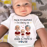 Custom Baby Onesie - Personalized Baby Shower, Gender Reveal Gifts For Grandma, Grandpa, New Parents - Always Your Little Bean