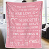 Custom Blanket - Personalized Best Friend Birthday Gifts For Women - You Are Loved And Supported