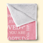 Custom Blanket - Personalized Best Friend Birthday Gifts For BFF, Women - You Are Loved And Supported