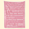 Custom Blanket - Personalized Best Friend Birthday Gifts For Women - You Are Loved And Supported
