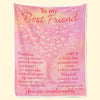 Custom Blanket - Personalized Best Friend Birthday Gifts For Women - True Friends Never Apart