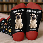 Custom Crew Socks - Personalized Birthday Gifts For Dog Lovers, Women - My Dog, My Therapist