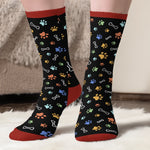 Custom Crew Socks - Personalized Birthday Gifts For Dog Lovers, Women - My Dog, My Therapist