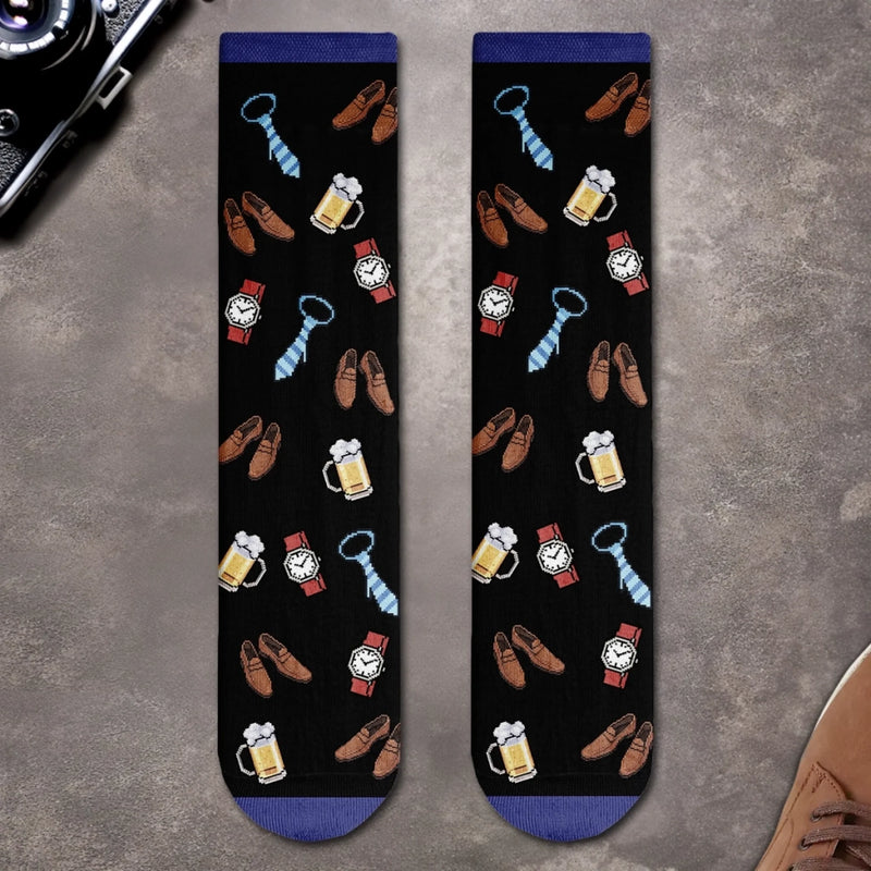 Custom Crew Socks - Personalized Anniversary Wedding Gifts For Husband And Wife, Him And Her - Wife’s Favorite Human
