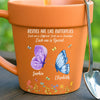 Custom Plant Pot Ceramic Mug - Personalized Garden Gifts For Gardeners, Best Friends - Different Wings, Common Love -  Flower Pot Mug