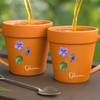 Custom Plant Pot Ceramic Mug - Personalized Garden Gifts For Gardeners, Best Friends, Family - Grow With Love - Flower Pot Mug