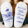 Custom Crew Socks - Personalized Bookish Gifts For Book Lovers, Bookworms, Readers - Book Lover’s Bliss